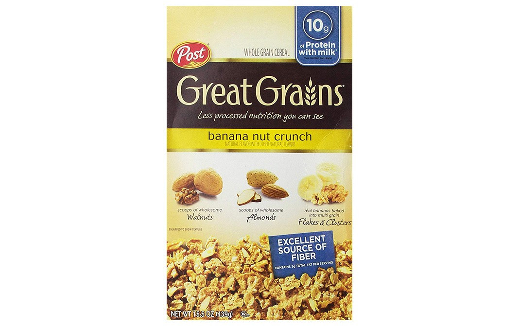 Post Great Grains Banana Nut Crunch Box 439 grams Reviews Nutrition